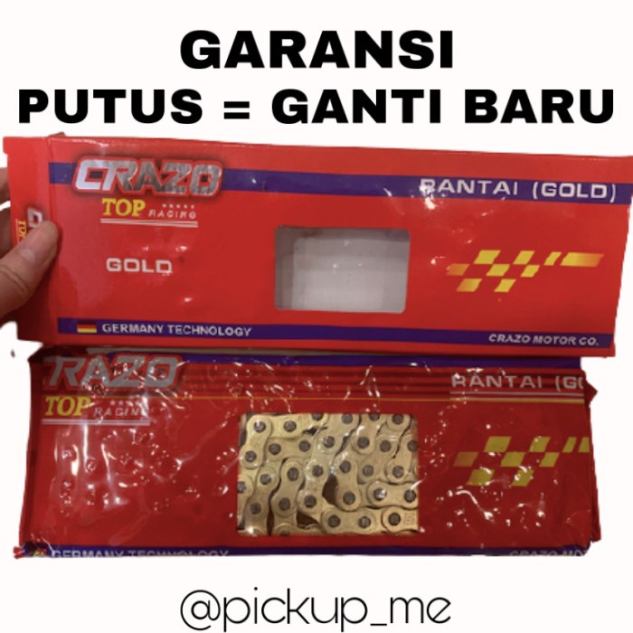 RANTAI GOLD KLX DTRCKER / RANTAI GOLD CRF L/RANTAI GOLD SSS 428H 140 - Crazo 428 130