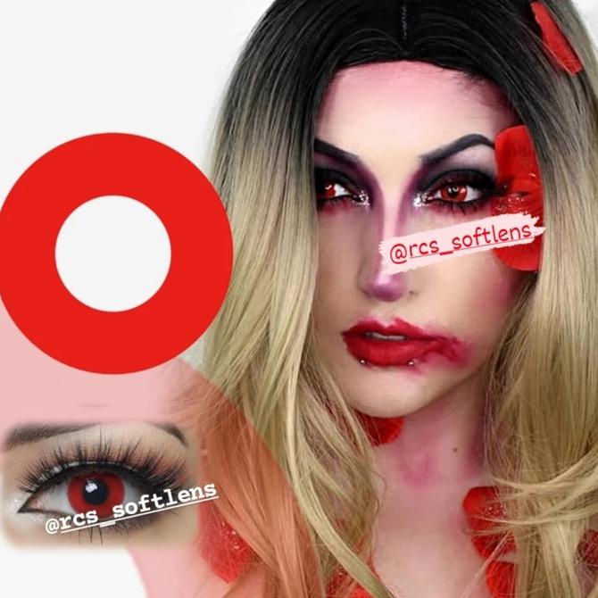 Rcs Softlens Cosplay Halloween Softlens Merah