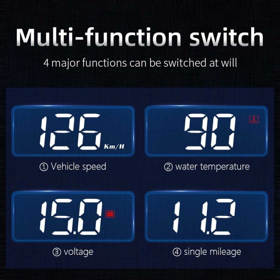 Display Speedometer Kaca Mobil 3D Original