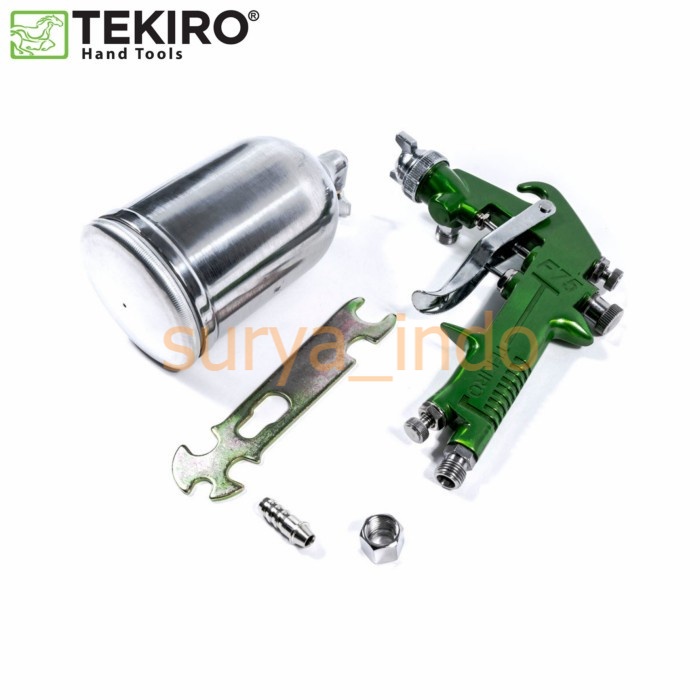 SEMPROTAN CAT / AIR SPRAY GUN TEKIRO F-75G TABUNG ATAS HIGH QUALITY