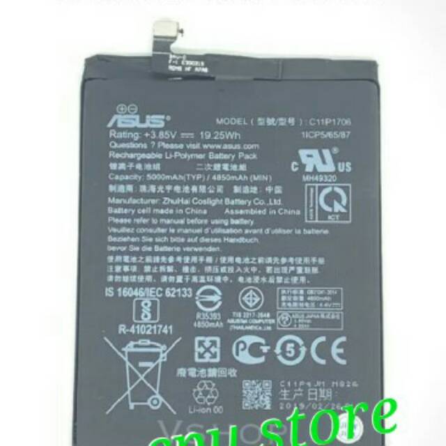 Baterai batre batteray Asus Zenfone Max Pro M2 ZB631KL