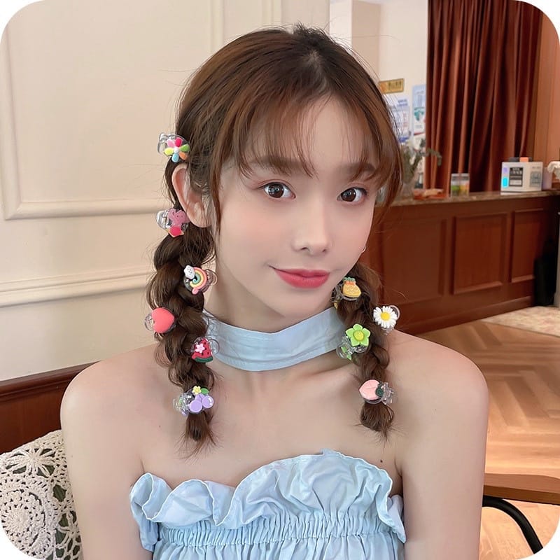 VS BG - Aksesoris Rambut / Jepit Rambut Korea FASHION Lucu Anak Perempuan / JEPIT RAMBUT MINI RAINBOW IMPORT