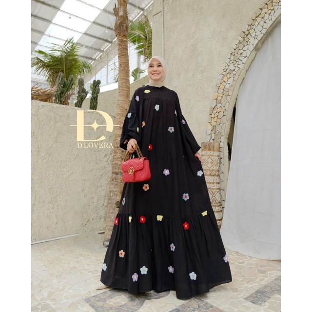 Sovia Dress Hitam by Dlovera - READY STOCK