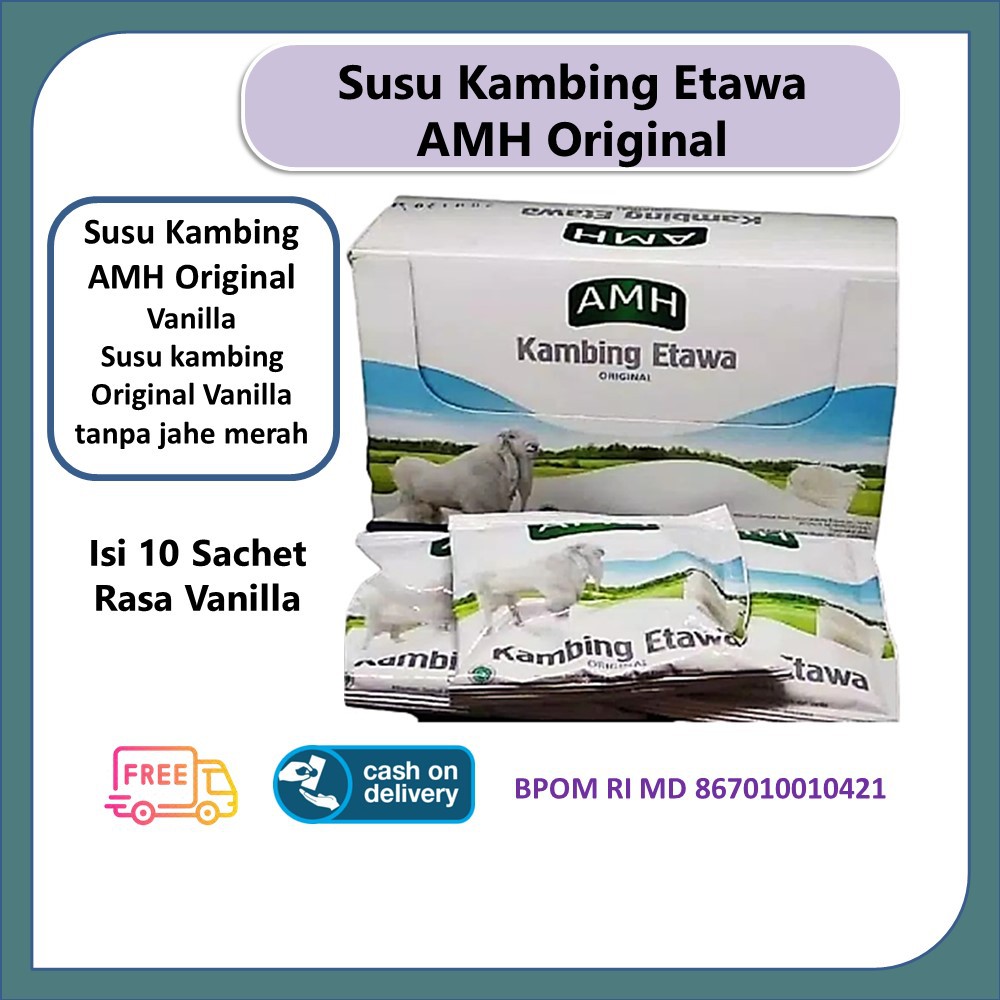 

Susu Kambing Etawa AMH Original isi 10 Sachet Vanilla