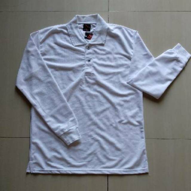 Baru Kaos Polo / Polo Shirt / Lacoste / Kaos Kerah PUTIH POLOS