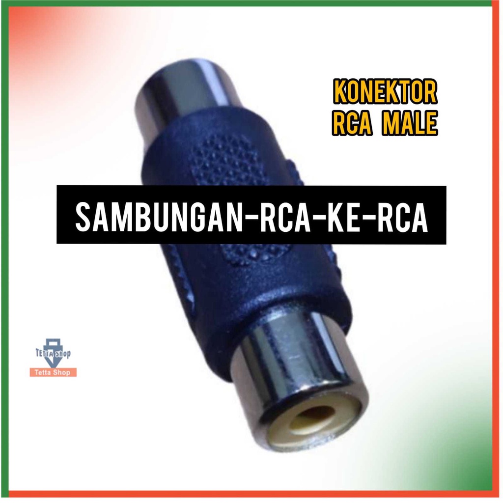 Sambungan Kabel RCA ke RCA Lagi I Audio dan Video I Konektor RCA Single I Audio Rca to RCA I R/L I Rca Male to Rca Male I 2 Way I Aux Audio Jack RL