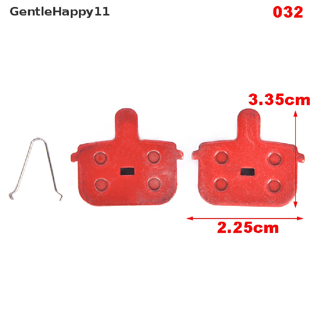 Gentlehappy 1pasang Sepeda Gunung Bersepeda Serat Tembaga Metal Disc Brake Pads Aksesoris Sepeda