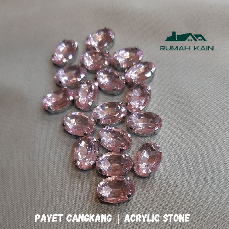 Acyrilic stone/ Payet Cangkang/ Accecoris/ Asesoris/ Monte/ Manik Kristal