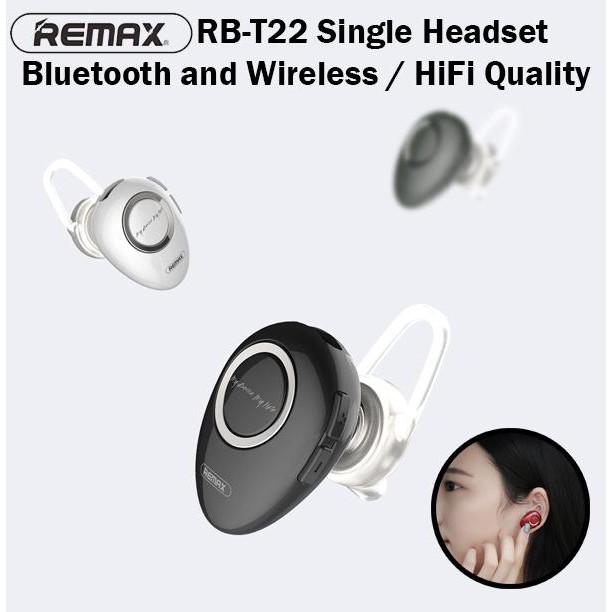 REMAX EARPHONE HEADSET BLUETOOTH RB-T22