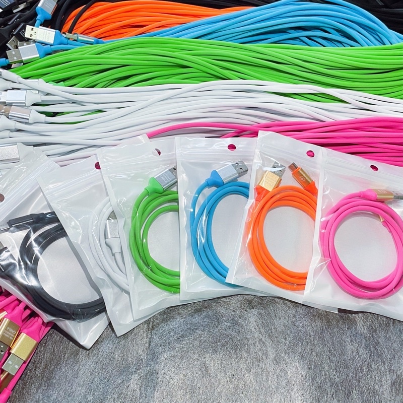 【CB015】KABEL MACARON USB MICRO TIPEC KABEL WARNA KABEL DATA SUPPORT FASTCHARGING VOOC KABEL MURAH