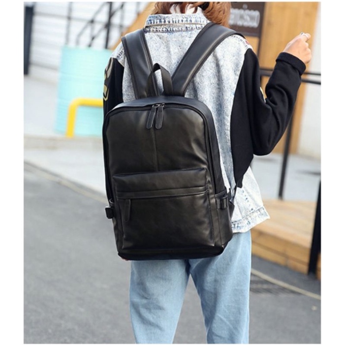 Tas Ransel Laptop Kulit Backpack Import 18