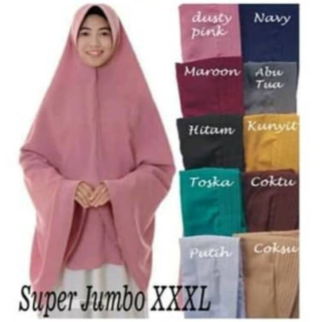 Jilbab syar'i jumbo XXXL