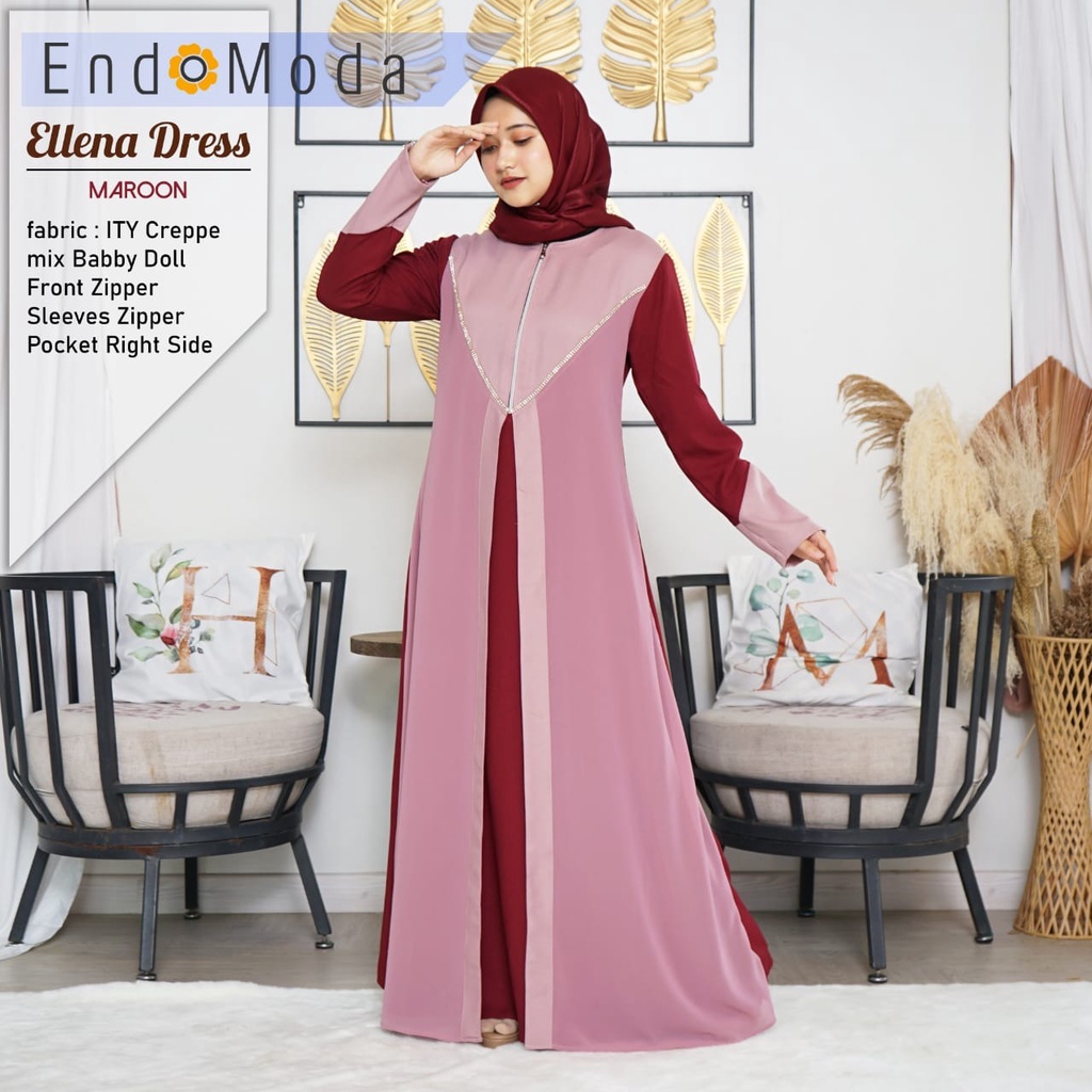 ELLENA DRESS COUPLE / GAMIS IBU / ENDOMODA