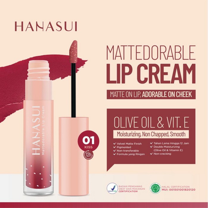 KINDSTORE❤ | HANASUI MATTEDORABLE LIP CREAM / BIBIR &amp; BLUSH ON - LIP &amp; CHEEK