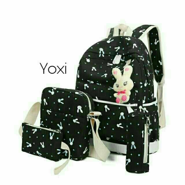 TAS RANSEL ANAK COWOK-CEWEK TAS RANSEL SEKOLAH KARAKTER KARTUN MURAH IMPORT / COD / T76