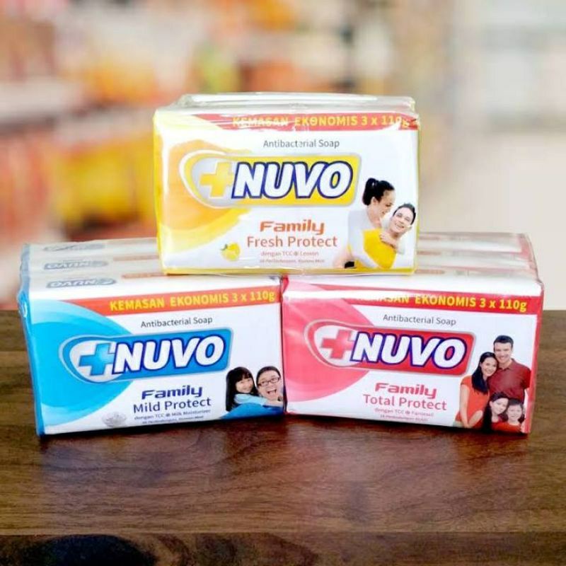 sabun padat nuvo banded 110gr x 3 sabun batang nuvo bar soap