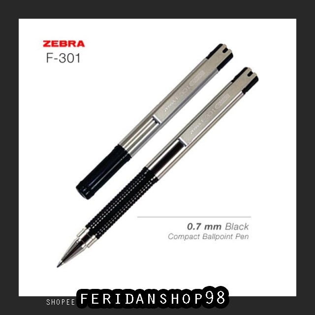 

FS1248 PULPEN ZEBRA F-301 COMPACT ATK BALLPOINT PEN 0.7 MM BLACK BY FERIDANSHOP98