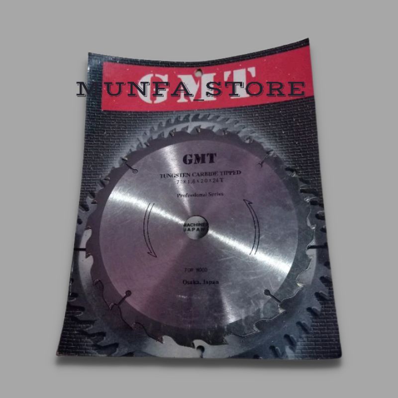 GMT Mata Circular Saw 7 inch x 24 T / Circular Saw Blade/ Mata Potong Kayu
