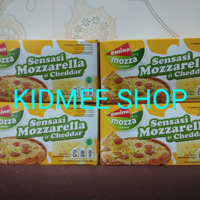 

ds211vz Emina Mozza Cheese 170 Gram Keju Mozzarela & Cheddar Xa201As