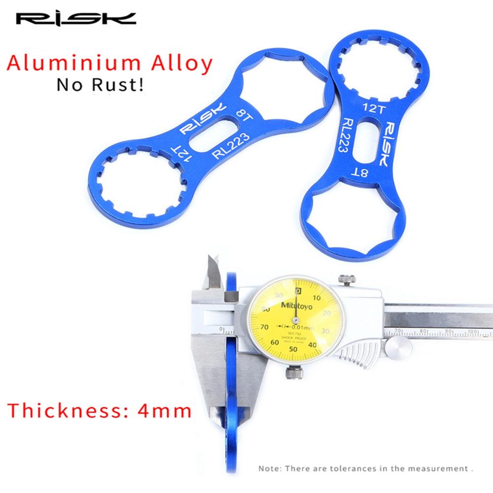 R-FLOWER Front Fork Sepeda Blue MTB Alat Pelepas Garpu 8T 12T Kunci Pas