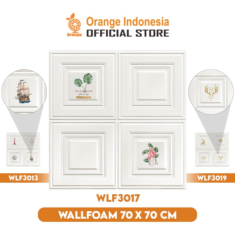 Wallpaper 3D Foam Wallpaper Timbul 3 Dimensi Tebal Wallfoam Dekorasi Rumah Premium High Quality GOSHOP88