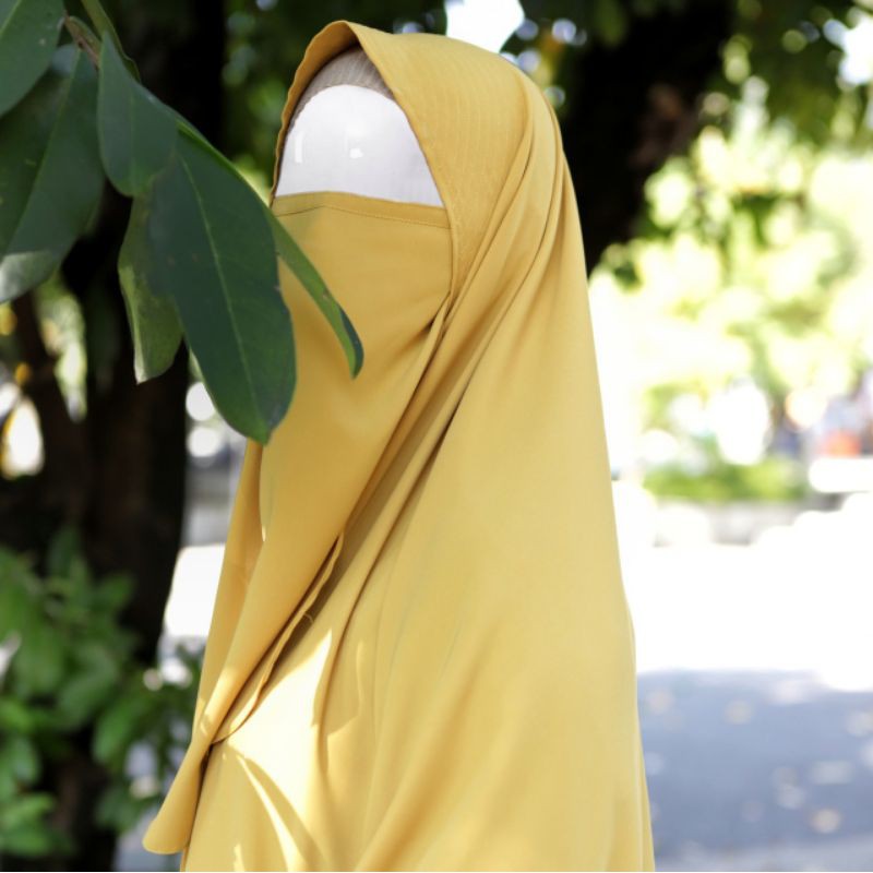 Khadijah Indonesia - Khimar Amaya | Soft Pad | Free Cadar