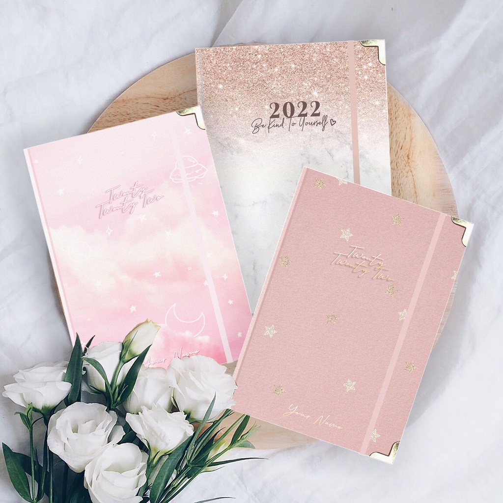 

2022 BULLET JOURNAL PINK SERIES MONTHLY & WEEKLY PLANNER custom buku diary bujo agenda notebook
