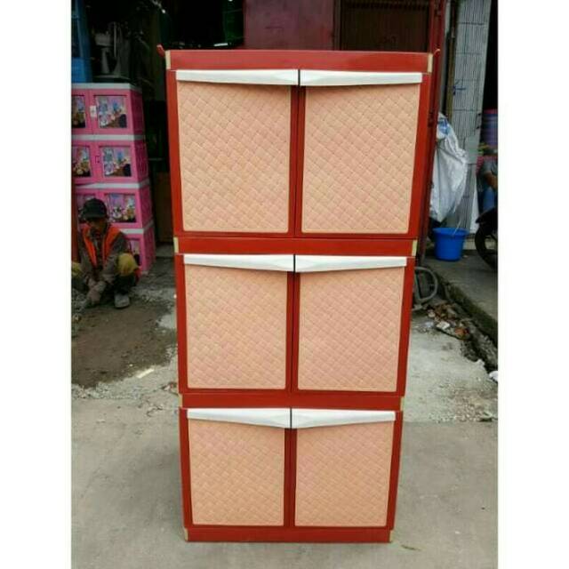 Lemari plastik Tabitha 3 susun