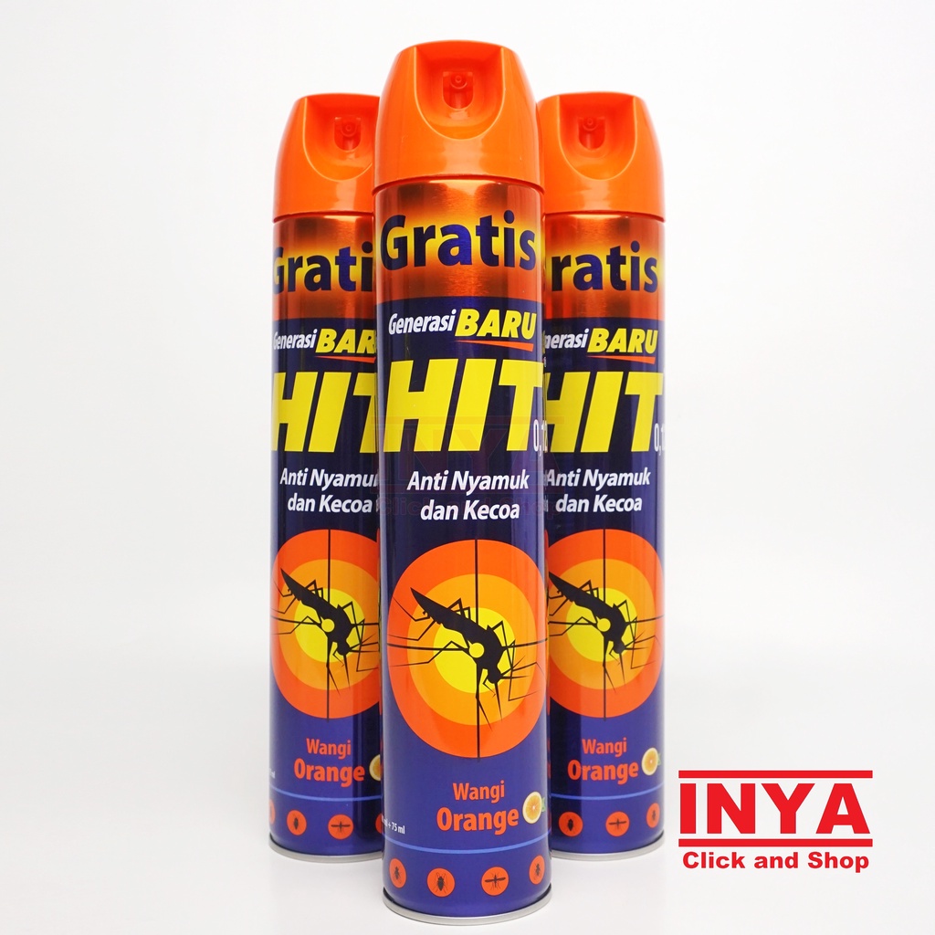 HIT WANGI ORANGE ANTI NYAMUK DAN KECOA 600ml - Obat Nyamuk Semprot