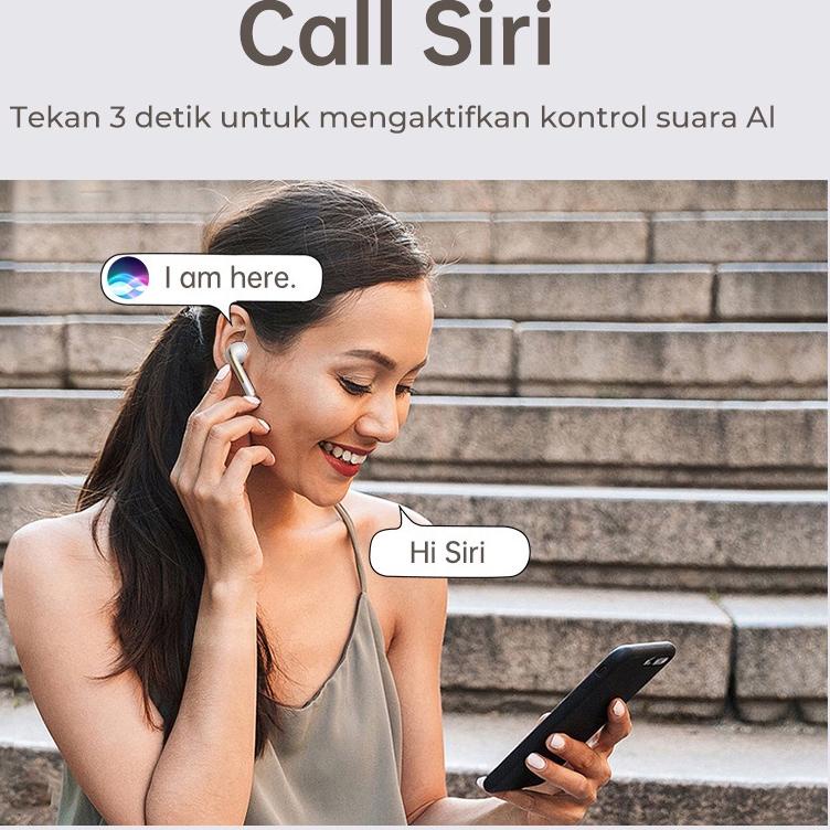 Tren Kekinian.. Basike Headset Gaming TWS Bluetooth Earphones Noise Cancelling With Mic Wireless Ear