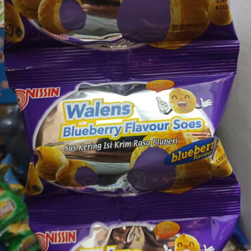 

Walen Choco Soes Nissin 15g Sus Kering Isi Krim Rasa Bluberi Blueberry Flavour