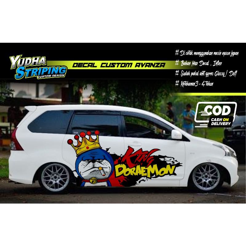 STICKER VARIASI AVANZA, VIOS, YARIS, CAYLA, AYLA, DLL