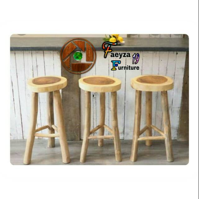 Kursi Bar Stool Dudukan Bundar