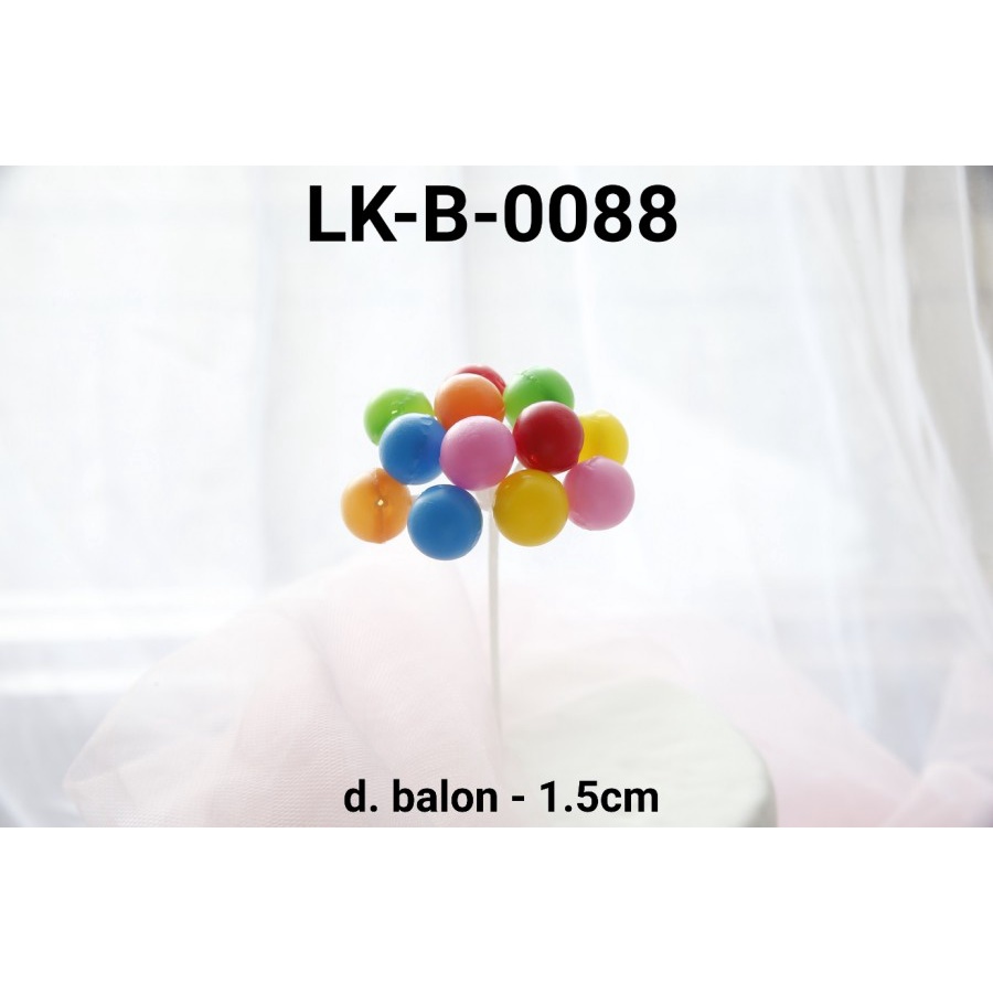 LK-B-0088 Topper kue tart lokal topper cake balon plastik