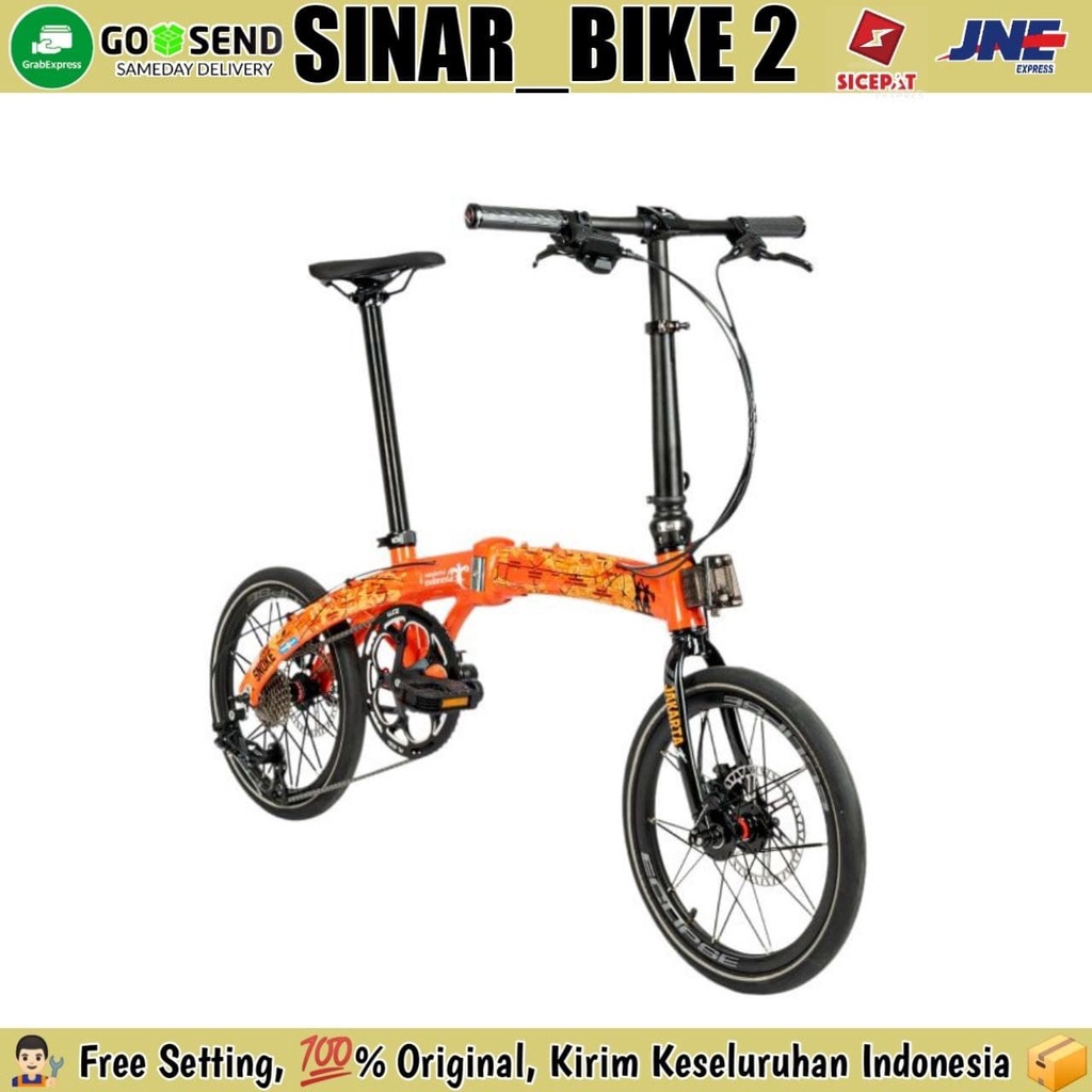 Sepeda Lipat 16 Inch ELEMENT CAMP SNOKE Edisi Jakarta Folding Bike