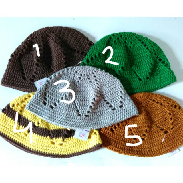 Kupluk Rajut /kopiah Rajut / kopiah sembahyang