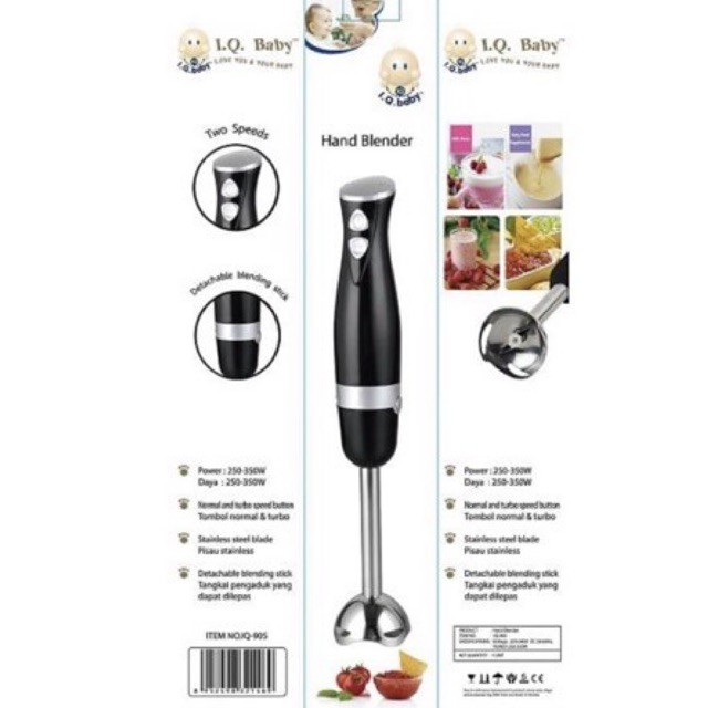 IQ Baby Hand Blender IQ-905 - Blender Tangan Penghalus Makanan Bayi