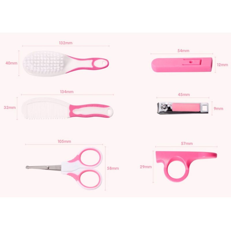 Set Gunting Kuku &amp; rambut Bayi 6in1 Baby Care Kit Baby perlengkapan bayi newborn set manicure pedicure