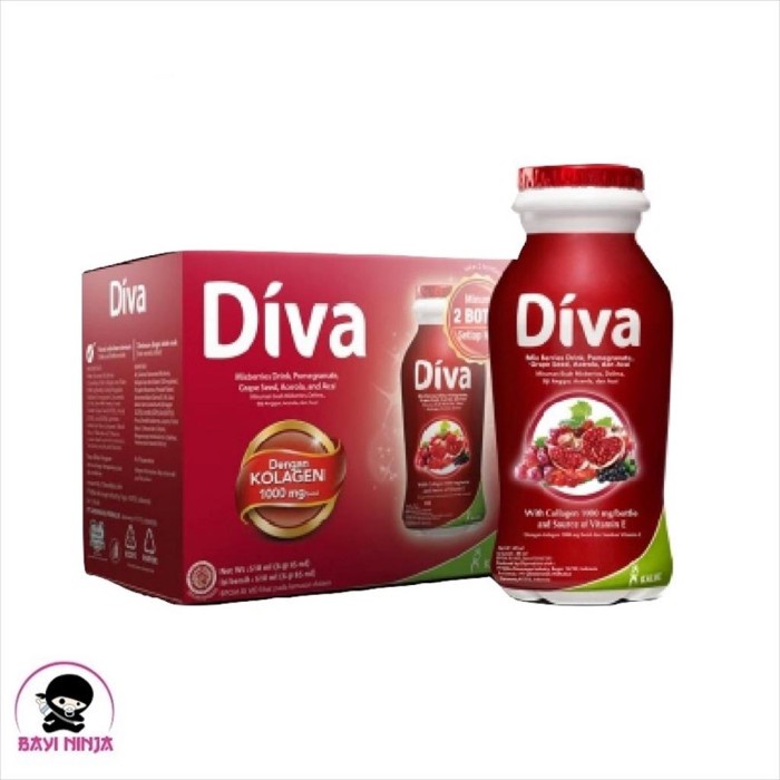 MURAH DIVA Beauty Drink Kolagen Collagen Mix Berries 16 x 85 ml