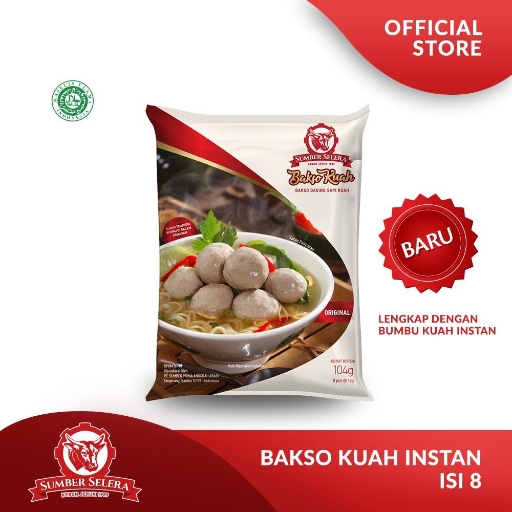 

Bakso Kuah Sumber Selera Isi 8 pcs