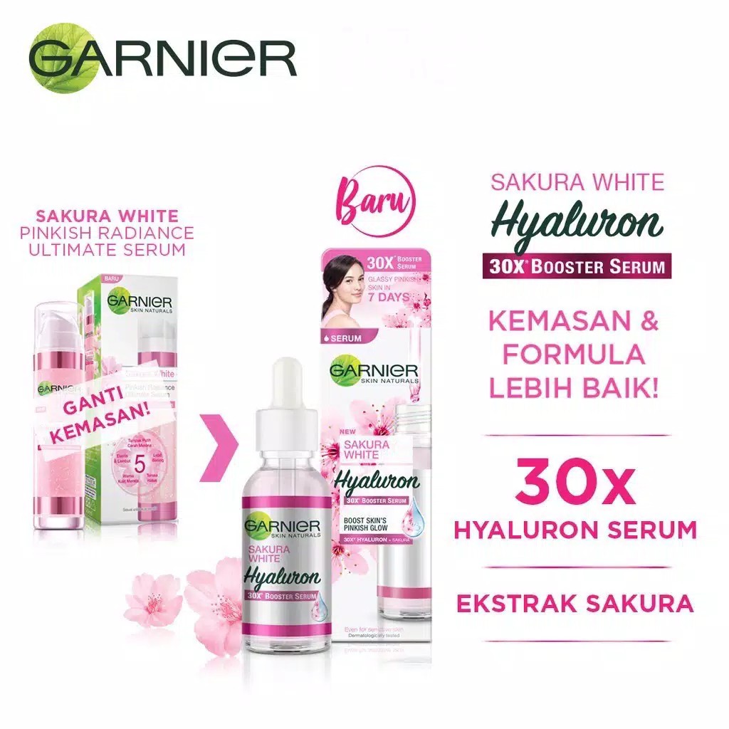 Garnier Sakura White Hyaluron Booster Serum 30ml