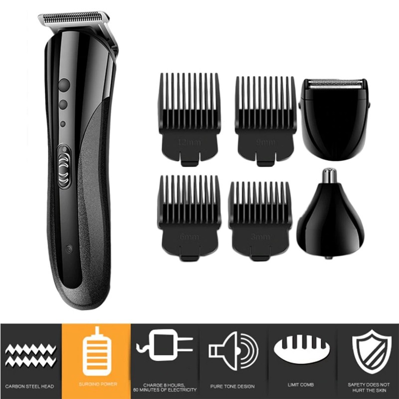 Mesin Cukur Kemei KM-1407 Clipper 3 in1 Alat cukur rambut charger