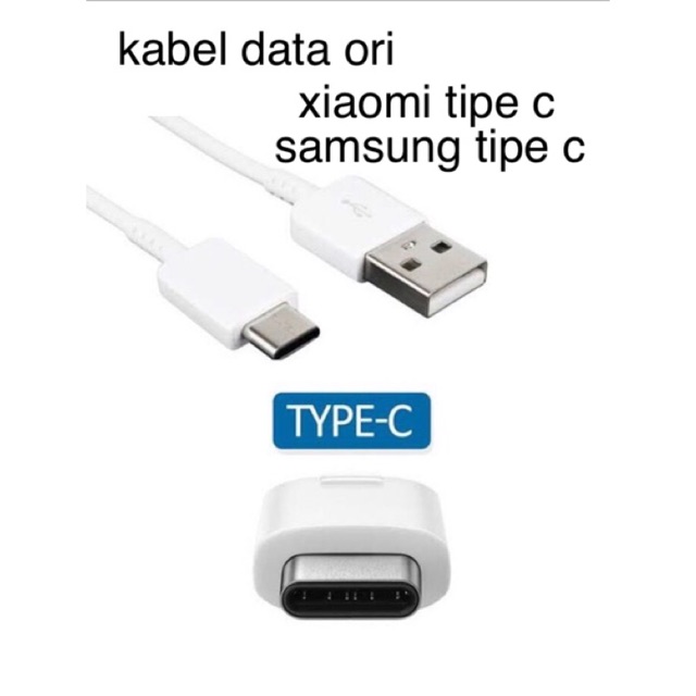 kabel data charger xiaomi / samsung tipe c original