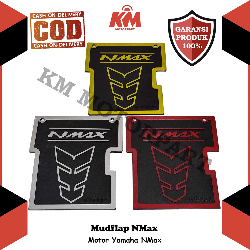Mudflap Mud Flap NMax Penahan Lumpur Model Panah Pelindung Motor Aksesoris Variasi Yamaha N Max
