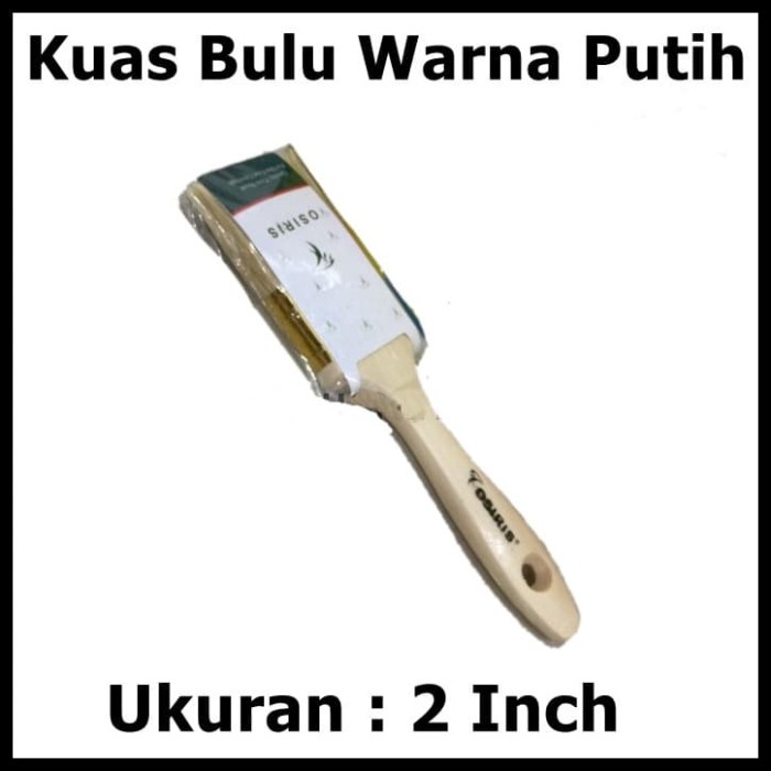 Kuas Cat Premium Bulu Putih Merek Osiris ukuran 2 Inch