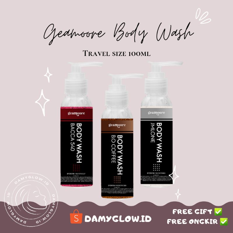 GEAMOORE BODY WASH SHOWER GEL AROMA PARFUME isi 100 ML