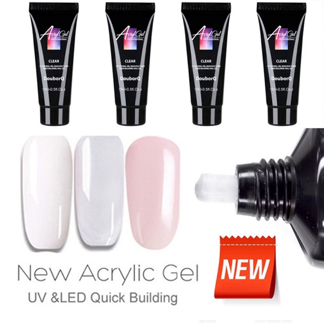 Poly gel / Polygel Acryl Gel 15ml Nail exstension ekstensi kuku nail art