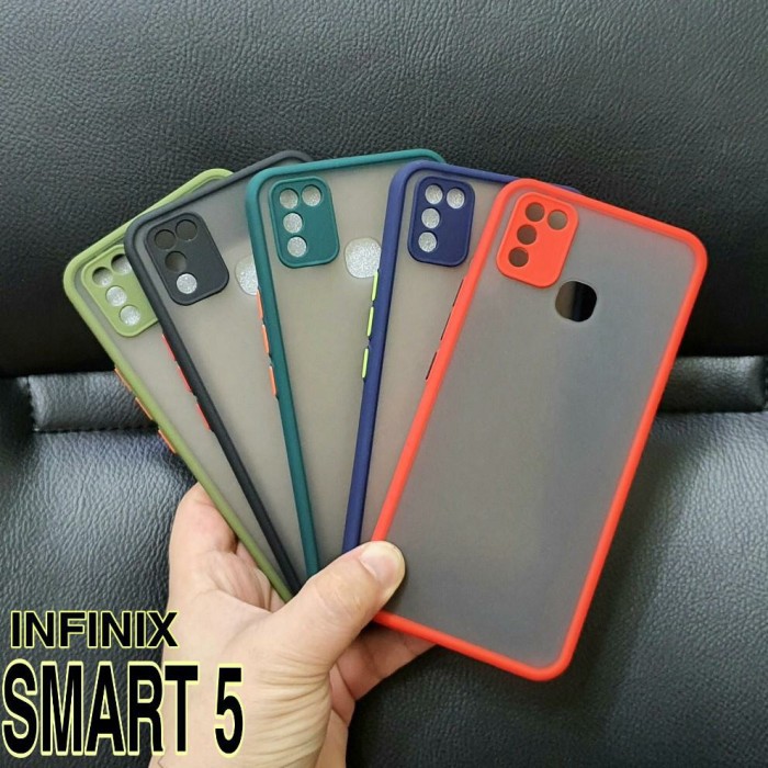 INFINIX HOT 9 PLAY/INFINIX NOTE 7/INFINIX SMART 5 CASE SOFT DOFT HARDCASE MATTE+ PROTECT CAMERA