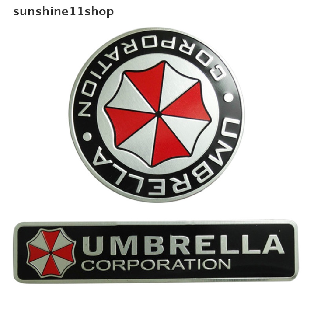 Sho - Stiker Motif Umbrella Corporation Resident Evil 3D Bahan Aluminum Alloy Untuk Dekorasi