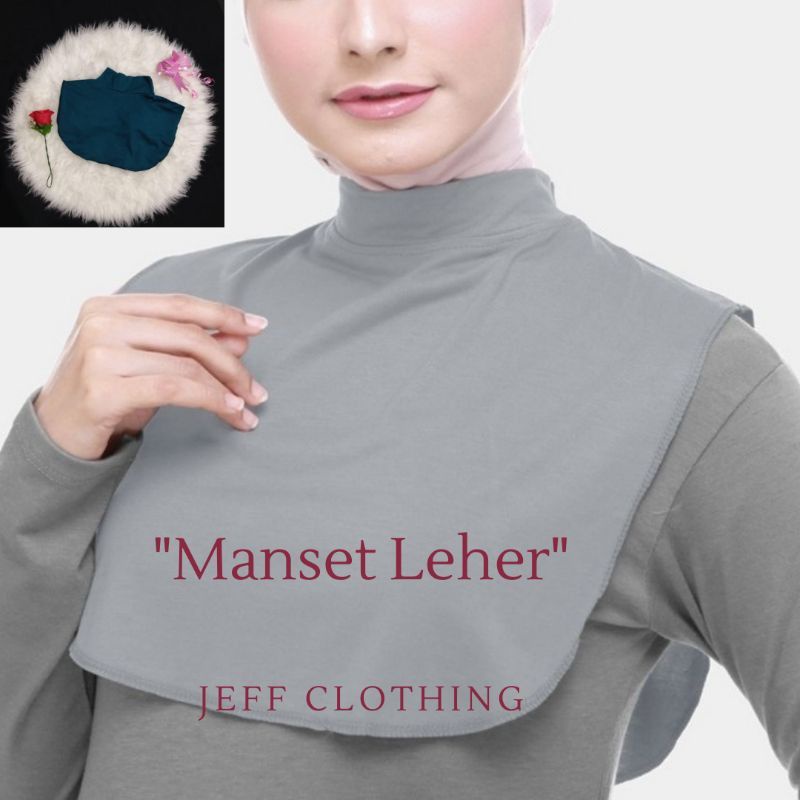 Manset Leher Premium | InnerJilbab | Inner Ciput/Manset Dada | Penutup Leher/Inner Leher/Inner Dada